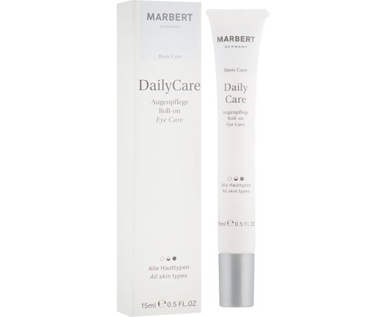Крем для кожи вокруг глаз с роликовым аппликатором Marbert Basic Care Daily Care Eye Care Roll-on, 15 ml, изображение 2