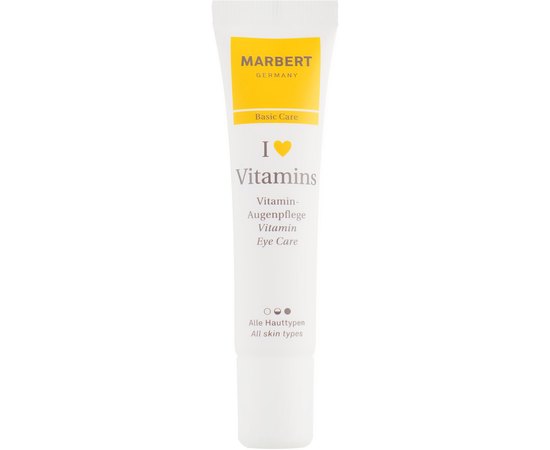 Marbert Basic Skin Care I love Vitamins Eye Care Крем для шкіри навколо очей "Я люблю вітаміни", 15 мл, фото 