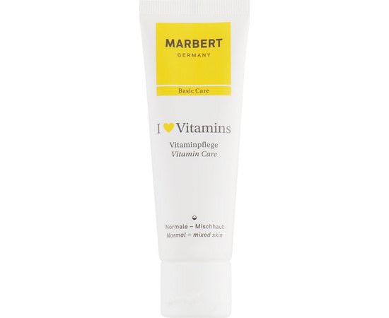 Marbert Basic Skin Care I love Vitamins Vitamin Care Крем для нормальної шкіри "Я люблю вітаміни", 50 мл, фото 