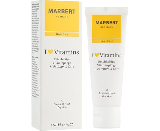 Крем для сухой кожи Я люблю витамины Marbert Basic Skin Care I love Vitamins Rich Vitamin Care, 50 ml, изображение 2