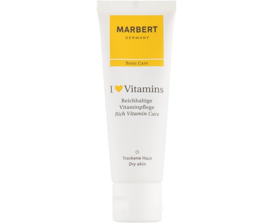 Marbert Basic Skin Care I love Vitamins Rich Vitamin Care Крем для сухої шкіри "Я люблю вітаміни", 50 мл, фото 