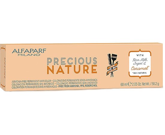 Крем-краска для волос безаммиачная Alfaparf Milano Precious Nature Permanent Coloring Cream Ammonia Free, 60 ml, изображение 3