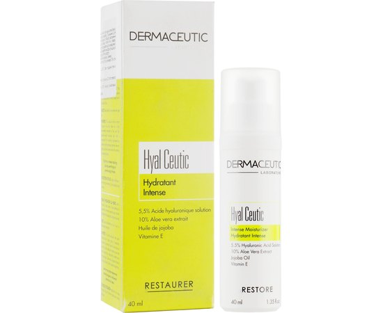Крем увлажняющий восстанавливающий Dermaceutic Hyal Ceutic, 40 ml, изображение 2 Крем увлажняющий восстанавливающий Dermaceutic Hyal Ceutic, 40 ml, изображение 2