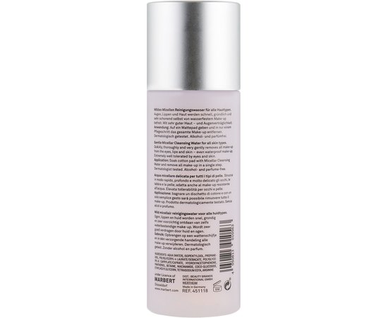 Marbert Cleansing Gentle Micellar Cleansing Water 3-in-1 міцелярно вода 3-в-1, 125 мл, фото _ab__is.image_number.default