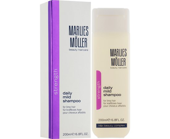 Marlies Moller Strength Daily Mild Shampoo М'який шампунь для щоденного застосування, 200 мл, фото _ab__is.image_number.default