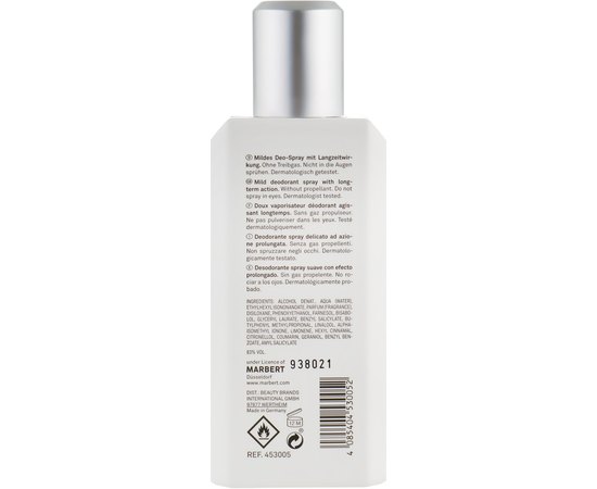 Натуральный дезодорант-спрей Marbert Body Care Bath & Body Classic Natural Deodorant Spray, 150 ml, изображение 4