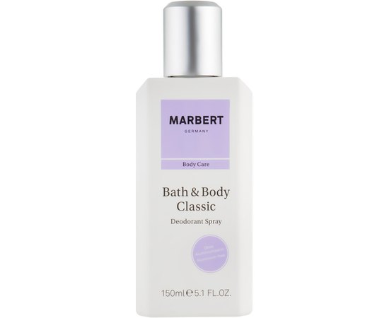 Marbert Body Care Bath & Body Classic Natural Deodorant Spray Натуральний дезодорант-спрей, 150 мл, фото 
