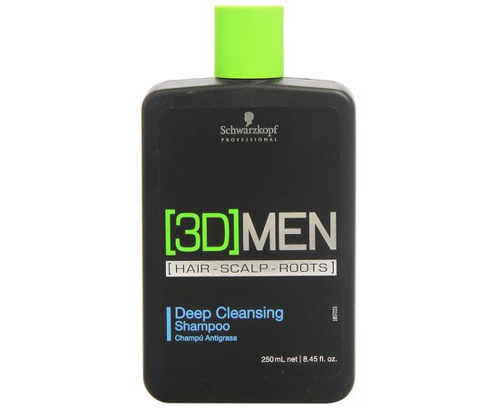 Schwarzkopf Professional 3D Men Deep Cleansing Shampoo Шампунь для глибокого очищення, фото 