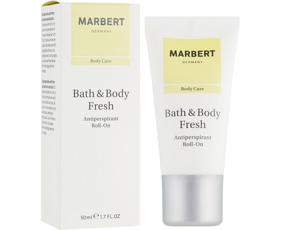 Шариковый дезодорант свежий Marbert Body Care Bath & Body Fresh Antiperspirant Roll-On, 50 ml, изображение 2