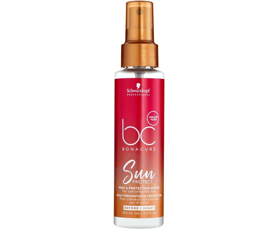 Солнцезащитный спрей для волос Schwarzkopf Professional Bonacure Sun Protect Prep & Protection Spritz, 100 ml