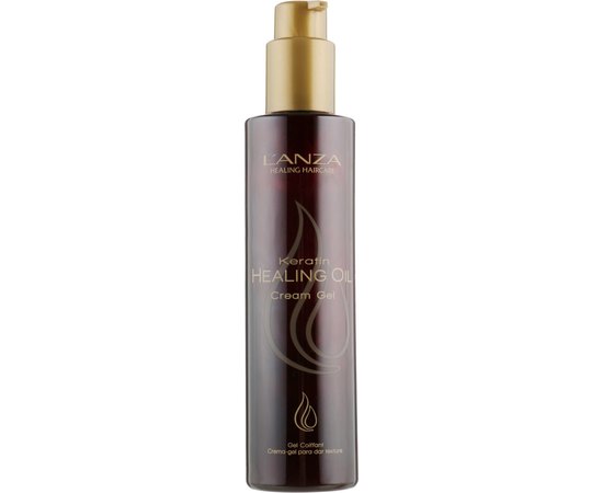 Потовщувальний крем-гель для волосся L'anza Keratin Healing Oil Cream Gel, 200 мл, фото 