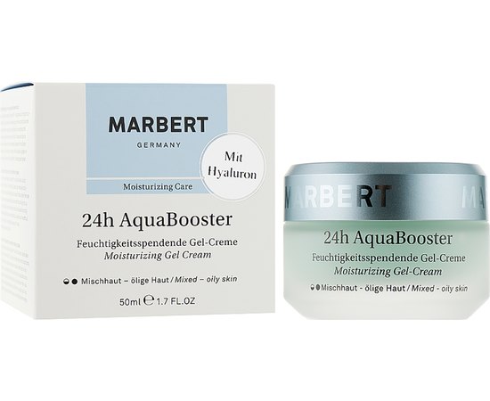 Marbert Aqua Booster Moisturising Gel Cream light Зволожуючий крем для комбінованої та жирної шкіри, 50 мл, фото _ab__is.image_number.default