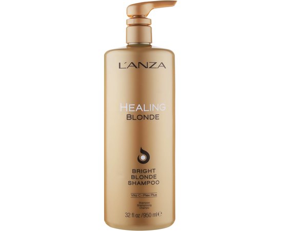 Целебный шампунь для натуральных и обесцвеченных светлых волос L'anza Healing Blonde Bright Blonde Shampoo, изображение 2