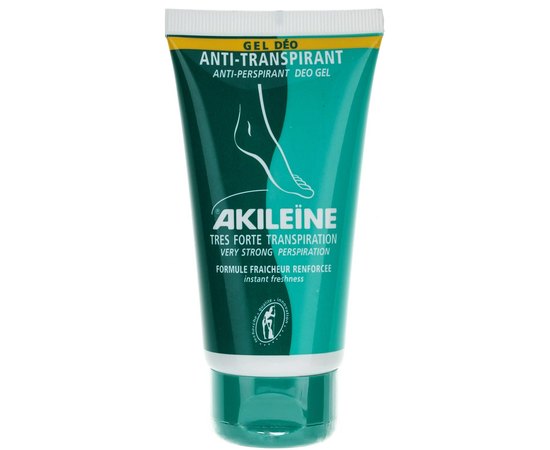 Гель-антиперспирант для устранения очень сильной потливости ног Asepta Akileine Green Anti-perspirant Gel, 75 ml