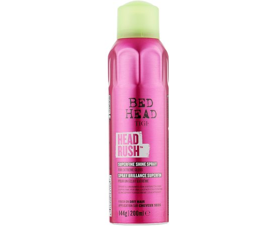 Интенсивный блеск для волос Tigi Bed Head Headrush Hair Spray, 200 ml