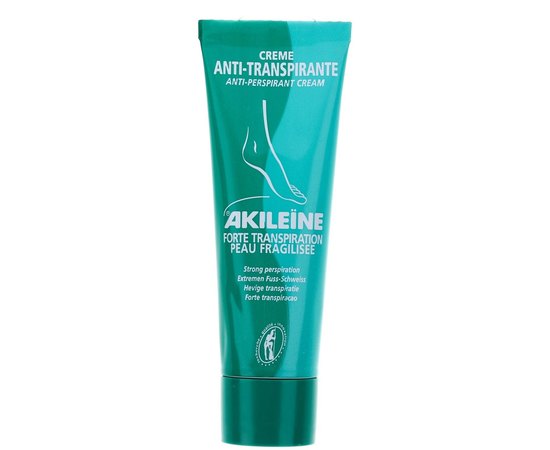 Asepta Akileine Green Anti-perspirant Cream Крем-антиперспорант для усунення пітливості ніг, фото 