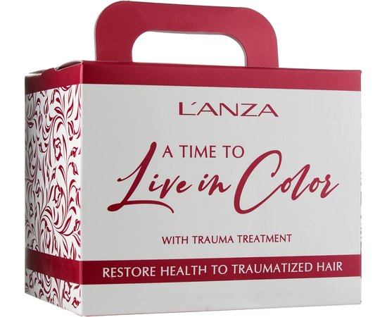 Набір масок для фарбованого і пошкодженого волосся L'anza Healing ColorCare Trauma Treatment, 12 * 50 ml, фото 
