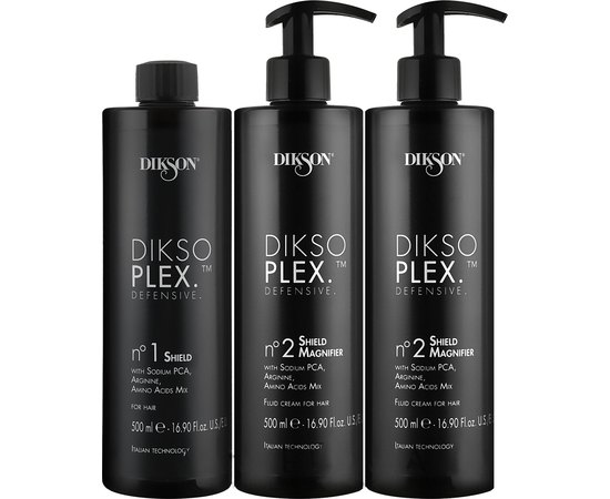 Набор профессиональных средств по уходу за волосами Dikson Dikso Plex, 3х500 ml, изображение 2