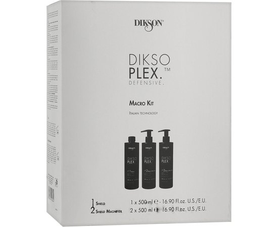 Набор профессиональных средств по уходу за волосами Dikson Dikso Plex, 3х500 ml