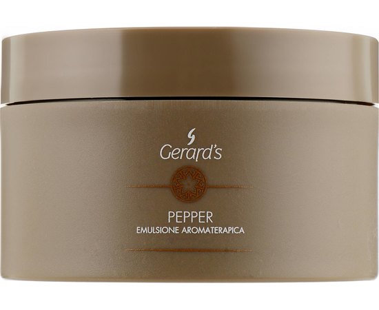 Эмульсия ароматерапевтическая увлажняющая для лица и тела Gerard's Pepper Aroma Emulsion, 200 ml, фото 
