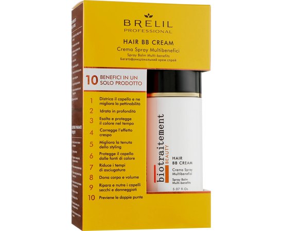 Крем-спрей для волос Brelil Biotraitement Hair BB Cream, 150 ml, изображение 3