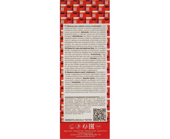 Маска для медных и красных волос  By Fama Wondher Mystic Red Boosting Mask, 150ml, изображение 3