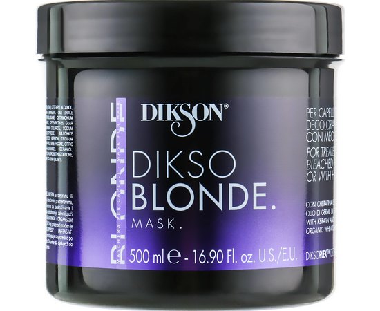 Маска для знебарвленого і мелірованого волосся Dikson Dikso Blonde Mask, 500 ml, фото 