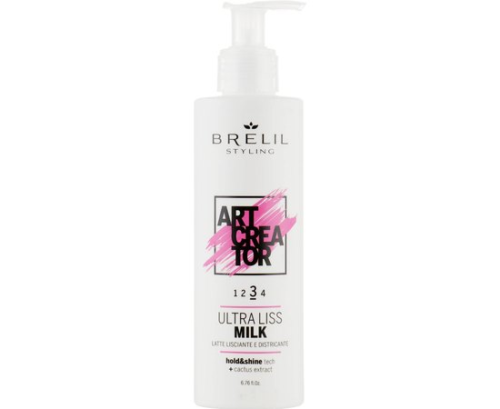 Молочко для разглаживания волос Brelil Ultra Liss Milk Art Creator, 200 ml, фото 