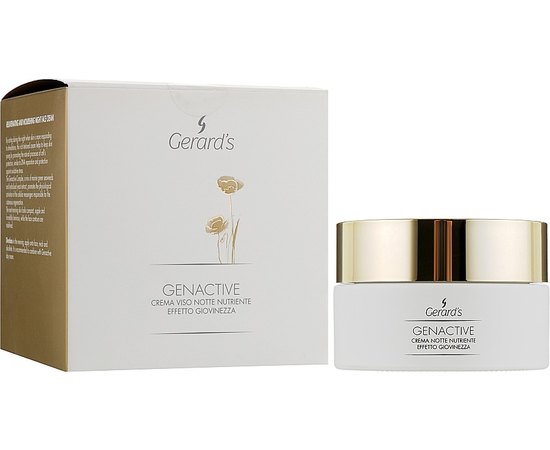 Ночной крем для лица питательный омолаживающий Gerard's Genactive Night Cream, 50 ml, изображение 2