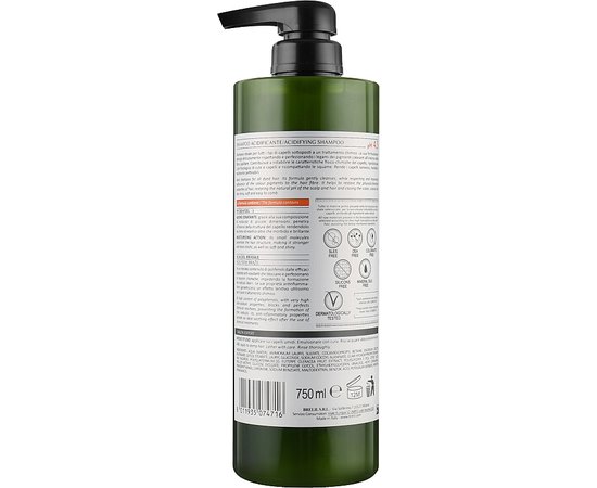 Шампунь для волос Brelil Bothea Acidifying Shampoo, 750 ml, изображение 2