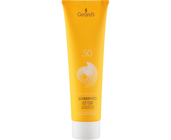 Солнцезащитный флюид для лица и тела высокая степень защиты UVA/UVB SPF50 Gerard's Sea & Skin Friendly Sorrento, 150 ml