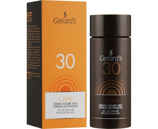 Солнцезащитный крем для лица SPF30 Gerard's Capri Sun Cream for Face, 125 ml, изображение 2