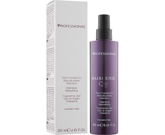 Спрей восстанавливающий Professional Hairgenie Q10 Spray, 250 ml, изображение 2