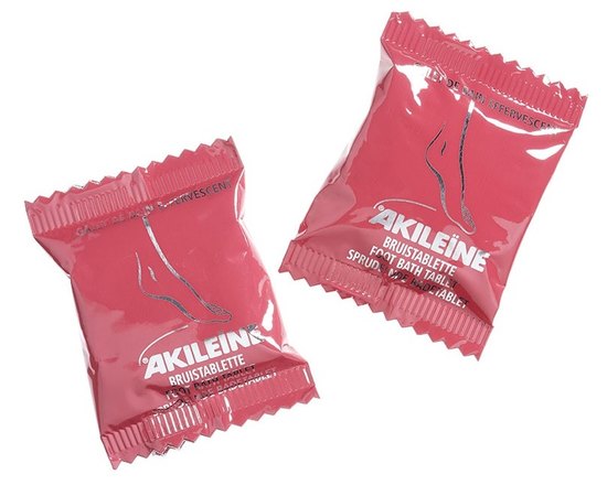 Asepta Akile?ne Red Relaxing Effervescent Footbath Tablets Шипучі тонізуючі таблетки для ванни для ніг, 6х20 г, фото _ab__is.image_number.default