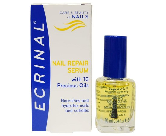 Восстанавливающая сыворотка для ногтей ультра концентрированная Asepta Ecrinal Nail Repair Serum, 10 ml