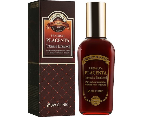 Антивозрастная эмульсия для лица с плацентой 3W CLINIC Premium Placenta Intensive Emulsion, 145 мл, изображение 2
