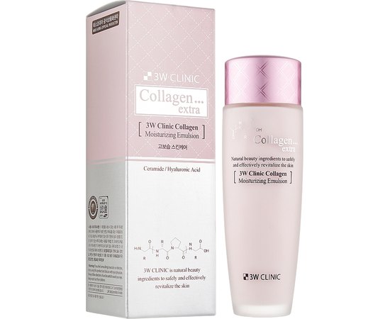 Эмульсия увлажняющая с морским коллагеном 3W CLINIC Collagen Extra Moisturizing Emulsion, 150 мл, изображение 2