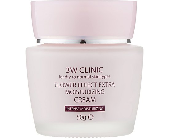 Крем для лица увлажняющий с цветочными экстрактами 3W CLINIC Flower Effect Extra Moisture Cream, 50 мл