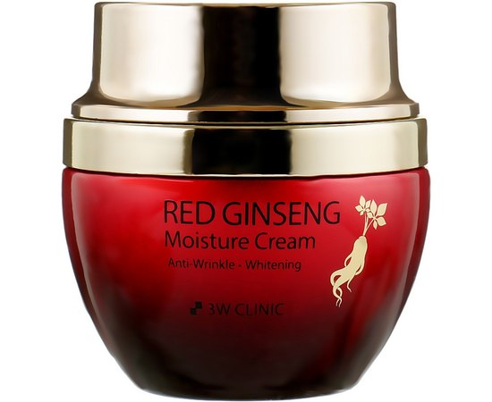 Крем для лица увлажняющий с экстрактом красного женьшеня 3W CLINIC Red Ginseng Moisture Cream, 50 мл