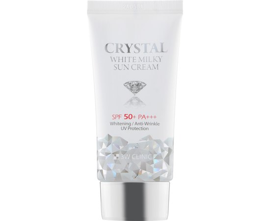 Крем сонцезахисний 3W CLINIC Crystal White Milky Sun Cream SPF 50, 50 мл, фото 