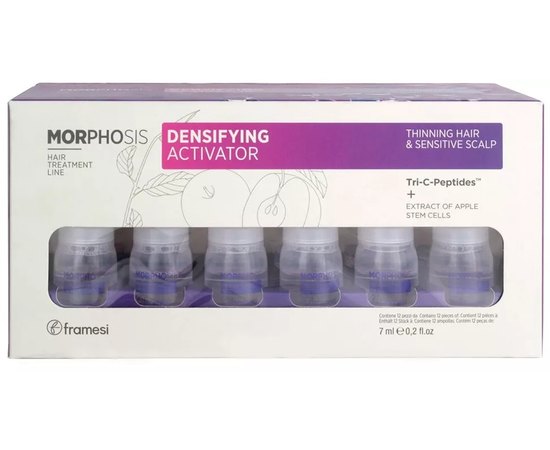 Лосьйон для інтенсивної терапії при випадінні волосся Framesi Morphosis Densifying Activator, 12 * 7 ml, фото _ab__is.image_number.default