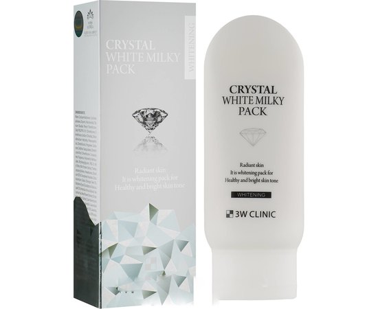 Маска для обличчя, що відбілює з екстрактом молока 3W CLINIC Crystal White Milky Pack, 200 гр, фото _ab__is.image_number.default