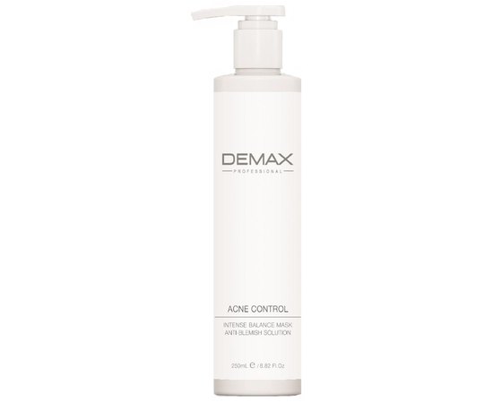 Маска для проблемної шкіри Корекція демодексу Demax Acne Control Intence Balance Mask, 250 ml, фото 