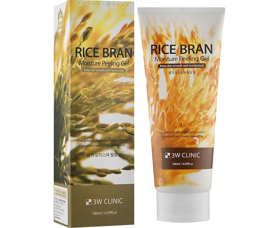 Пілінг гель для обличчя 3W CLINIC Rice Bran Moisture Peeling Gel, 180 мл, фото _ab__is.image_number.default