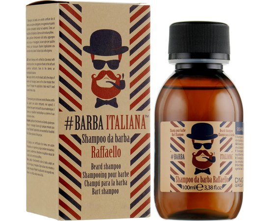 Шампунь для бороды Barba Italiana Raffaello Beard Shampoo, 100 ml, изображение 2
