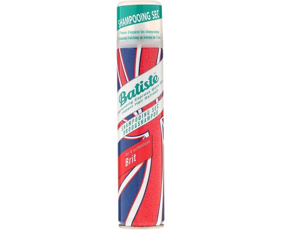 Сухой шампунь для волос Batiste Dry Shampoo Brit Fier & Authentique, 200 ml
