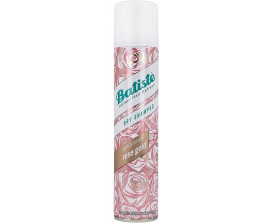Сухой шампунь для волос Batiste Dry Shampoo Rose Gold Pretty and Delicate, 200 ml