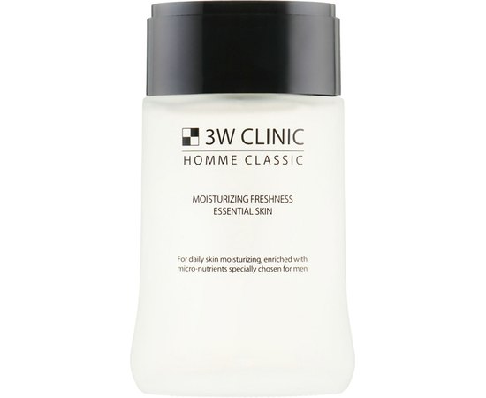 Тонер для обличчя 3W CLINIC Homme Classic Moisturizing Freshness Essential Skin, 150 мл, фото 