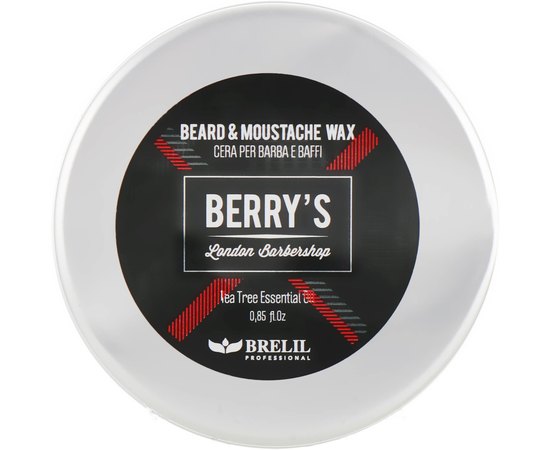 Воск для бороды и усов Brelil Berry's Beard and Moustache Wax, 25 ml