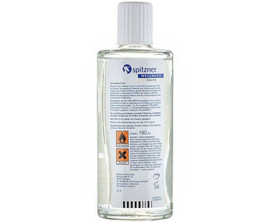 Концентрат для саун Лимон Spitzner Saunaaufguss Citrus, изображение 4